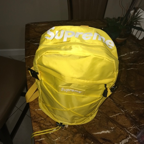 yellow supreme bookbag